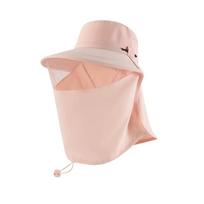Quick Drying Sun Protection Hat Neck Guard Face Covering Sunhat Women Fisherman Hat  Female rožinė