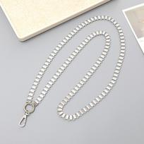 Cross-border New-style Metal Chain Phone Crossbody Strap Clip 125cm Long Drop-proof Detachable Customized Colors Neck-hanging Metal