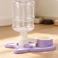 Anti-Wet Mouth Gravity Cat Water Dispenser Prevent Black Chin Leak Proof Cat Auto Water Bowl Suction Cup Base Non-Slip No plug beige
