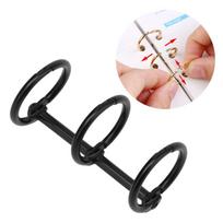 12 pcs Circular 3 Hole Binding Ring Metal Metal Book Ring 3 Ring Binder Loop  Office Stationery
