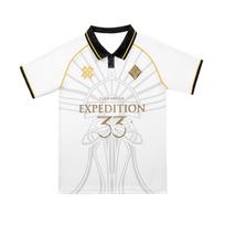 Expedition 33 Clair Marškinėliai Clair Obscur Expedition 33 Unisex 3D Visas Spausdinimas Polo Marškinėliai Žaidimų Prekės Marškinėliai Laisvalaikio Viršutiniai Drabužiai Žaidėjų Gerbėjų Dovana XXXXL white