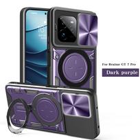 For Realme GT7 Pro 5G Case Shockproof Armor Magnetic Car Holder Ring Cover For OPPO Realme GT7 GT 7 Pro GT7Pro Slide Lens Cover For Realme GT7 Pro