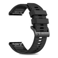 1:1 Greito užsegimo 22 26 mm silikoninis dirželis Garmin Fenix 8 E 7X 7 6 6X Pro 5 5X Plus/Epix Pro 51 mm 47 mm apyrankė laikrodžio dirželiai QuickFit 26mm gray