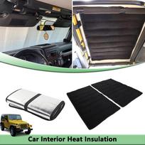 Hardtop Heat Insulation Cotton Soundproof Pad for Jeep Wrangler TJ 1997-2006 Roof Top Deadener Cover Mat Interior Accessories Heat Shields 2