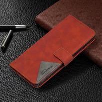 Prabangus odinis telefono dėklas, skirtas Motorola MOTO G85 G84 5G G54 Power G34 G04 G14 G24 4G MotoG85, magnetinis piniginės atverčiamas dangtelis for Moto G54 tamsiai ruda spalva