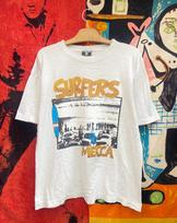 Vintage 80s Jimmy Z Skateboard  Surfing Mecca  1984 Photoprint Skate Surfing Promo T Shirt / Old Skate / Vintage Streetwear T Shirt Size M/L M red