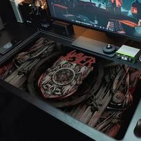 Slayer Mouse Pad Large Gaming Table Cushion Non-slip Laptop Tablet Big Mousepad XXL Mat Mini PC Playmat With Lock edge_xia 30cmx60cm(11.8x23.6inch) brown