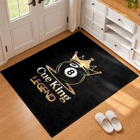 8ball Carpet Door Mat for Living Room or Bedroom Protective Mat Under Chair Office Decoration Christmas Gift Birthday Present 60cmx90cm brown