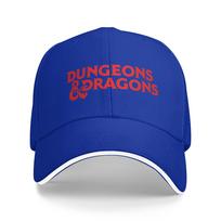 Dungeons  Dragons Logo 2 Baseball Cap  Female Male Print Trucker Hat Summer Fitted Retro Outdoor Gym Sun Snapback Cap One Size black