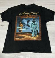 Vintage I mother earth rock band Tee Heavy Cotton Shirt Unisex T-Shirt L gray