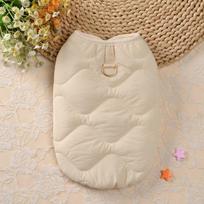 Cotton Padded Pet Vest Lightweight Pet Clothing Ne Dog Coat  Indoor Outdoor S balta