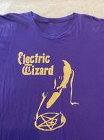 Electric Wizard band RARE Rock Metal Purple Unisex Cotton T-Shirt SU123 Unisex T-Shirt M blue