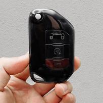 Universal Key Cover for Jeep Wrangler Gladiator Sahara Rubicon black