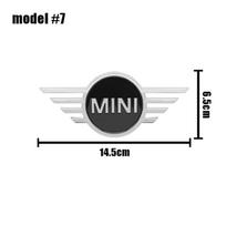11.6cm 14.5cm Car Front Hood Bonnet Logo Rear Trunk Emblem Sticker Accessory For Mini Cooper R55 R56 R57 R58 R59 F54 F55 F56 F60 ycahd11 white