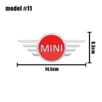 11.6cm 14.5cm Car Front Hood Bonnet Logo Rear Trunk Emblem Sticker Accessory For Mini Cooper R55 R56 R57 R58 R59 F54 F55 F56 F60 ycahd11 red
