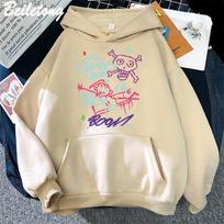 Arcane Jinx Hoodie Monkey Graffiti Style Nice Print Game Lovers Tops Streetwear Women/Men Sweatshirts Euro Size Pullovers Hooded 5XL chaki