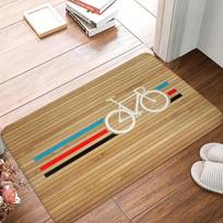 Bicycle Rider Door Mat Anti-Slip Washable Outdoor Entrance Rug Kitchen Bathroom Floor Mat Home Decor 40x60cm
