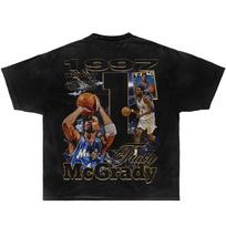 T-Mac Magic Tracy McGrady Boxy Vintage Basketball Shirts Streetwear Y2K Unisex T-Shirt M black