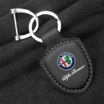 Kelių spalvų prabangus automobilio raktų pakabukas natūralios odos raktų žiedas Alfa Romeo giulia stelvio giulietta 159 147 156 166 priedams ZO0 gray