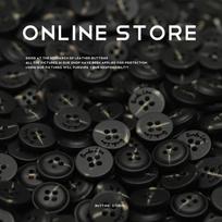 5Pcs Black Letter Resin Four-Eye Button Knitted Cardigan Shirt Clothing Accessories Summer And Autumn Polo Shirt Long-Sleeved Buttons 1 #[W2385 #11mm four-eye letter plane black]