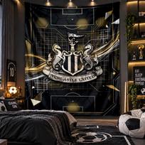Sieninis gobelenas Newcastle United futbolo spaudinio audinys svetainei, miegamajam, namų dekoravimui 130cmx150cm