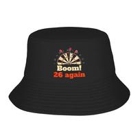 Dart Score I Came I Saw  Hit  Bucket Hat for Girl Summer Vocation  Bob Hat for Hiking Caps One Size black