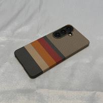 For Samsung Galaxy S26 S25 S24 S23 FE Ultra Plus Carbon Fiber Texture Case For Magsafe Wireless Charging PC Ultra Thin Cover Galaxy S23