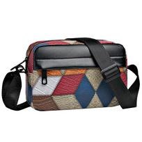 Men's bag single shoulder messenger bag new trend texture fashion town store treasure printed square bag bags gray