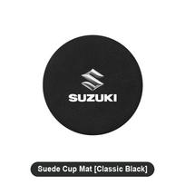 Car Coaster Water Cup Holder Anti-Slip Pad Suede Accessories For Suzuki Celerio (as the picture,2pcs) blue