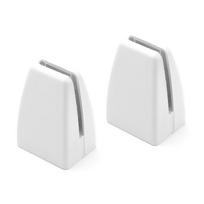 2PCS No Hole Connector Desktop Station Baffle Aluminum Alloy Glass Clamp Support Bracket Vertical Screen Clip Furniture Supplies