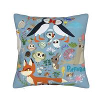 Pillow Case Puffin Rock Oona Baba  Soft  Pillow Cover For Wedding Party Home Decor Fashion Pillowcases 30cmx30cm(12x12Inch)