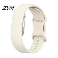 Replacement Wrist Strap for Fitness Tracker Bands Hume Band 2.0, Breathable Silicone Adjustable Sports Tracker, Anti-Sweat Wristband Men Women white