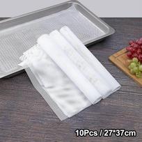 10Pcs Square Silicone Non Stick Baking Mat Reusable Dehydrator Sheets Steamer Mesh Pad For Kitchen Oven Food Fruit Dryer A1 white