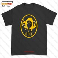 Mgs Metal Gear Solid V 5 The Phantom Pain Fox Unit Logo T-shirt Tee DQRV 4XL black