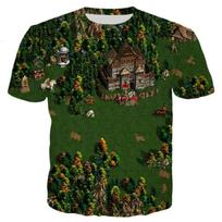 Summer Game Heroes of Might and Magic 3D Print T-Shirt Streetwear Men Women Fashion Short Sleeve T Shirt Kids Tees Tops Clothing 2XL black
