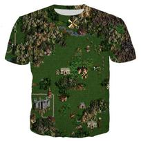 Summer Game Heroes of Might and Magic 3D Print T-Shirt Streetwear Men Women Fashion Short Sleeve T Shirt Kids Tees Tops Clothing 2XL black