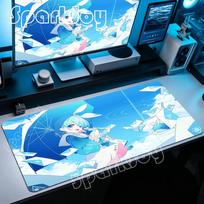 Xxl Mouse Pad Blue Archive Anime Gir Cute Mousepad AntiSlip Mouse Pad Gamer Desk Gaming Laptop Accessories Teclado Mat 90x40cm 800x300x2mm