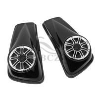Audio Speaker Saddlebag Lids for Harley Road Glide/Street Glide (2014-2021) gray