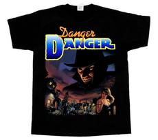 Danger Danger Naughty and Rock America Short - Long sleeve new black T-SHIRT 4XL blue