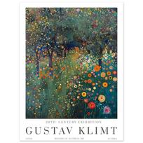Gustav Klimt Sodo katė ir lapė Drobės spaudinys Mėnulis ir kaimas Klimto muziejus Sienos meno plakatas Modernus svetainės namų dekoras Dovanos 70X100CM No Framed