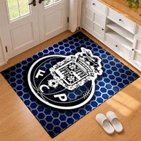 FC Porto Carpet Door Mat for Living Room or Bedroom Protective Mat Under Chair Office Decoration Christmas Gift Birthday Present 40cmx60cm white