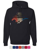 Ford Mustang Logo Hoodie GT Shelby Cobra Boss 302 Sweatshirt L black