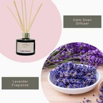 Moonlight Essence Calm Down Reed Diffuser | Lavender | 120ml | 8 Rattan Reeds | Up to 55 Days | Home Fragrance for Bedroom gray