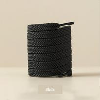 Kokybiški klasikiniai batraiščiai sportiniams batams Audiniai Plokšti batraiščiai Balti Juodi Batraiščiai Elastingi Raišteliai Batai 100/120/140/160CM Virvelės 140cm juoda