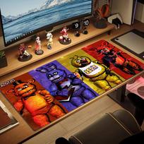 FNAF Spalvotas pelės kilimėlis Didelis žaidimų stalo paminkštinimas Neslystantis nešiojamojo kompiuterio planšetinio kompiuterio Didelis pelės kilimėlis XXL Matas Mini PC Žaidimų kilimėlis Su užrakinamu kraštu 30cmx80cm(11.8x31.5inch)