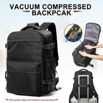 Ryanair 40x20x25 Vakuuminis suspaudžiamas kuprinė Išplečiama rankinio bagažo krepšys nešiojamam kompiuteriui ir kelionėms Backpack and pump juoda