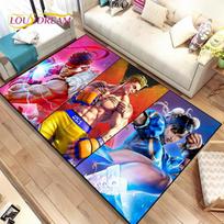 „Street Fighter Retro“ žaidimų aikštelės kilimėlis, kilimas svetainės miegamojo sofos durų kilimėliui dekoruoti, „Kid Play“ neslystantis grindų kilimėlis 40x60cm(15x23in) red