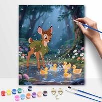 Disney Bambi And Ducks Digital Oil Painting Art Kit Hand Painted Home Decor 30x40cm