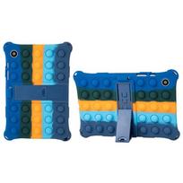 Planšetinio kompiuterio dangtelis skirtas Samsung Galaxy Tab A8 10.5 Case 2021 SM-X200 A7 Lite 8.7 T220 10.4 T500 A 8.0 T290 Soft Bubble Kids Stand Case A7 Lite T220 T225 blue