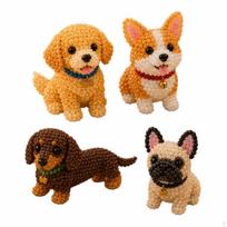 Gyvūnų karoliukų rinkinys „Pasidaryk pats“ karoliukų rinkinys „Maži kiemo paukščiai“ Dog Lovers